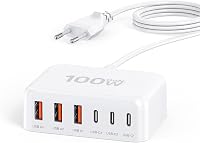Zomvan 100W USB-C Gyorstöltő 6 Portos - 3 USB-C és 3 USB-A Töltőállomás iPhone 16/15/14, Samsung S24/S23, iPad és Okostelefonok Számára

AI: 1