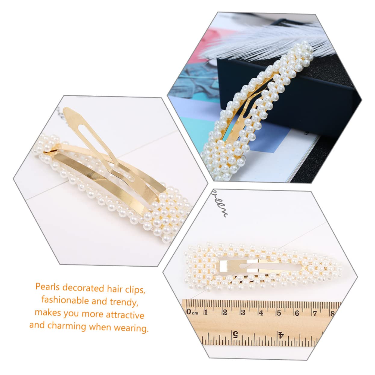 minkissy 20pezzi Fermagli Per Con Perle Eleganti Clip Decorative Per Donna e Ragazza Per Cerimonie e Uso Quotidiano Design Semplice e Confortevole