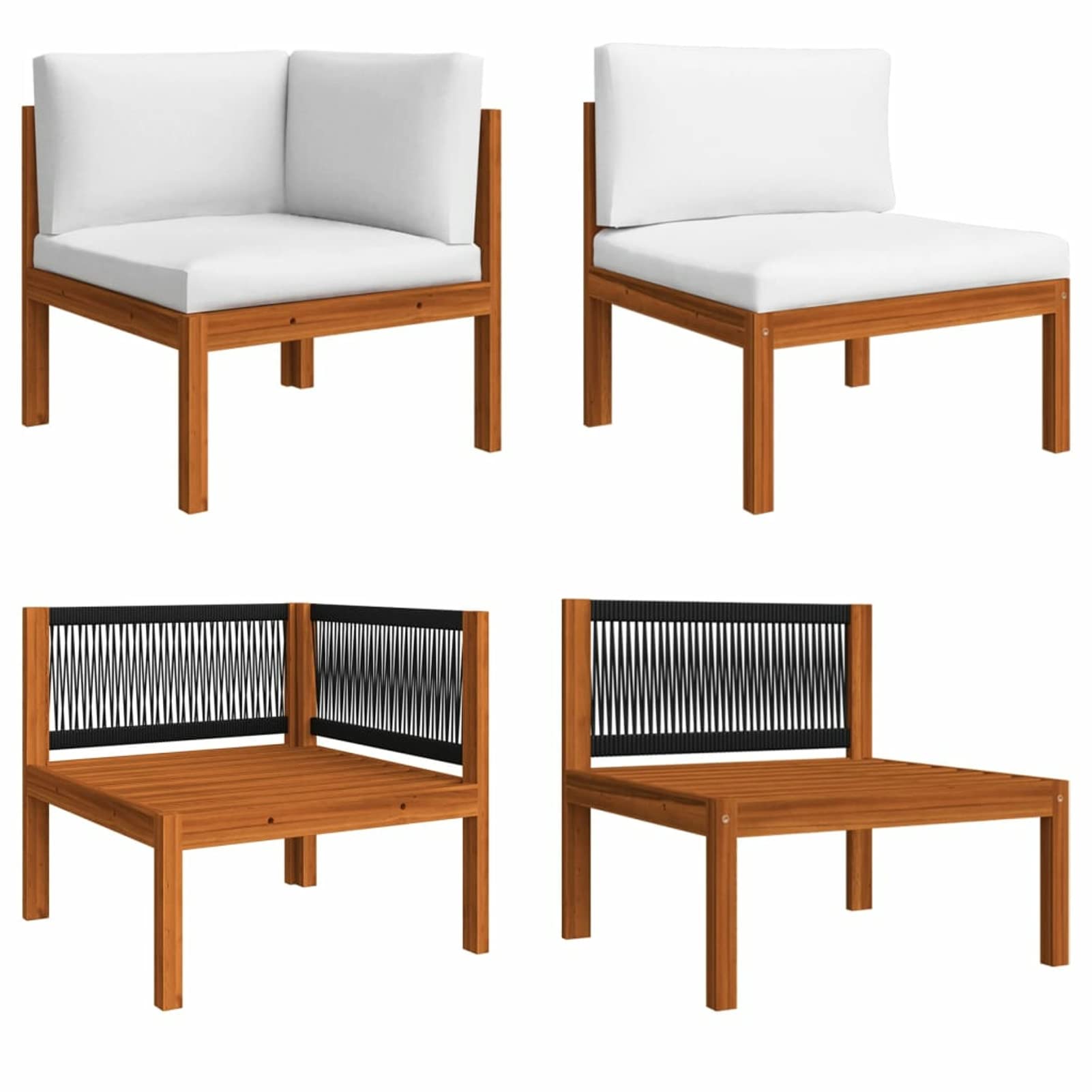 Set Divani Da Giardino 10 Pz | Salotto Da Giardino | Set Mobili Giardino Con Cuscini Miele Legno Di Pino Cfw89471 90561572