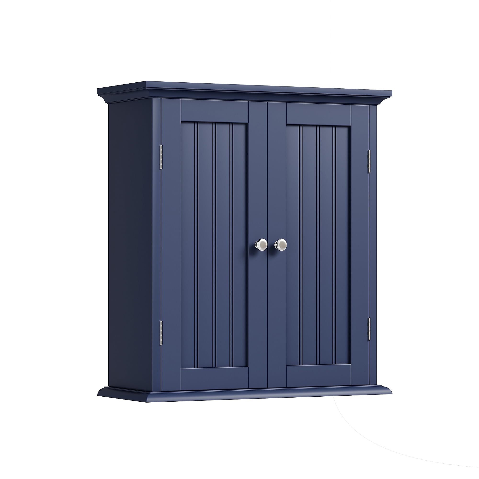 Photo 1 of ** missing hardware**
ChooChoo Bathroom Wall Cabinet, Over The Toilet Space Saver Storage Cabinet, Medicine Cabinet with 2 Door and Adjustable Shelves, Cupboard, Navy Blue