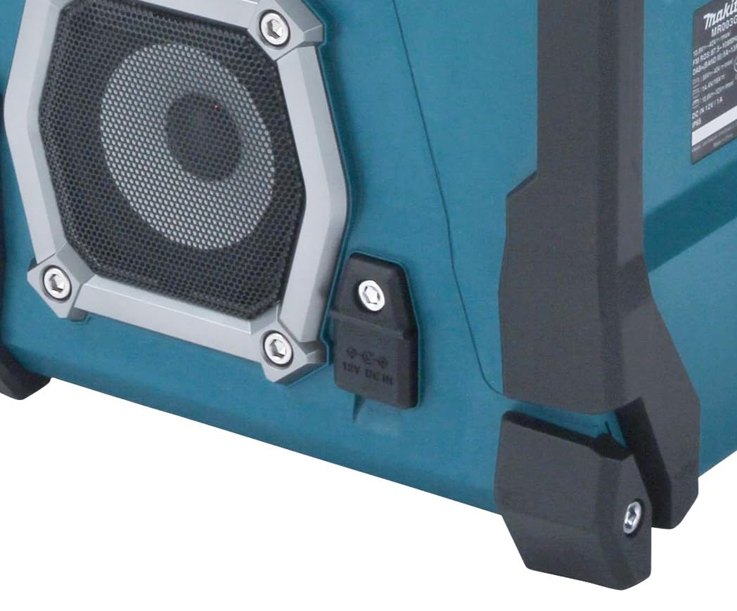 Makita MR003GZ Akku-Baustellenradio Auxiliary Schwarz, Türkis