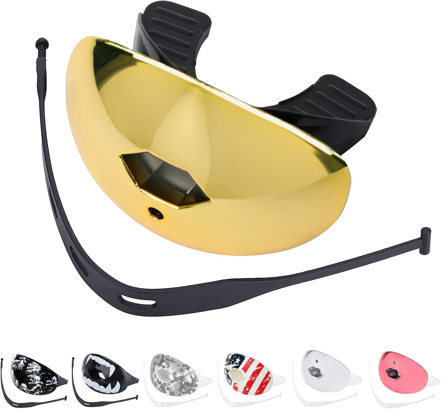 ZAKVOP Football Mouth Guard with Strap, Breathable Mouth