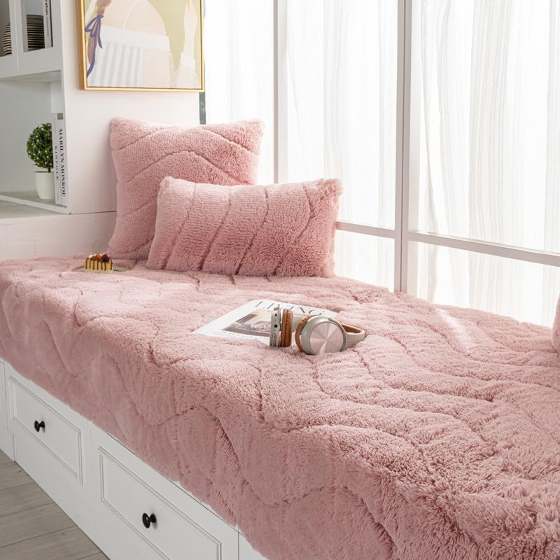 Tapis d'intérieur rose pour éviter les sols froids et glissants de chambre