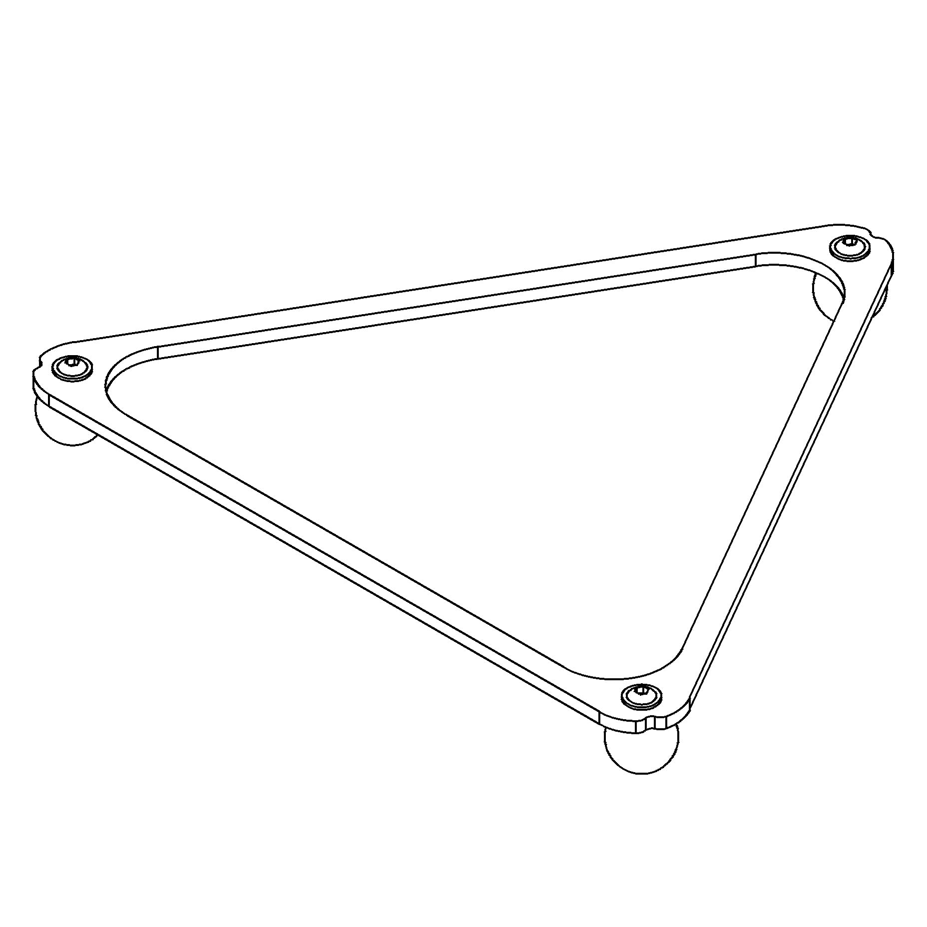 Triangle de billard Américain ou Anglais 8 pool Black ball - Delta Pool Rack Pro design fin en aluminium anodisé noir sur boules bakélite pour billes 50,8mm ou 57,2mm (Choisir la taille)