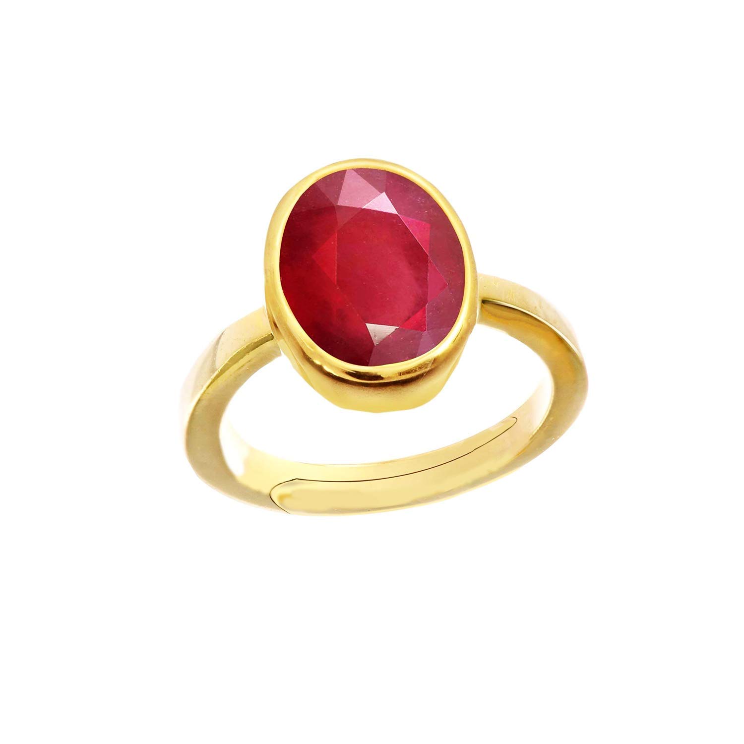 LMDPRAJAPATIS 6.00 Ratti A+ Quality Ruby Manik Gemstone Gold Plated Ring for Womens and Mens By Lab Certified (B09VNS466T) Amazon Price History, Amazon Price Tracker