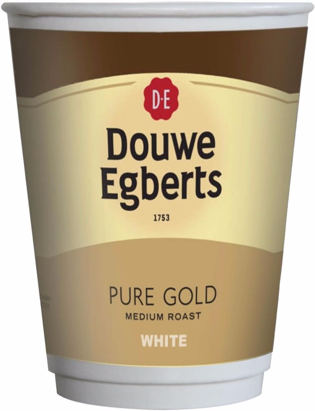 Douwe Egberts Pure Gold White Coffee 12oz in Cup Fresh Seal Drinks [Sleeve of 10 Cups] (2)