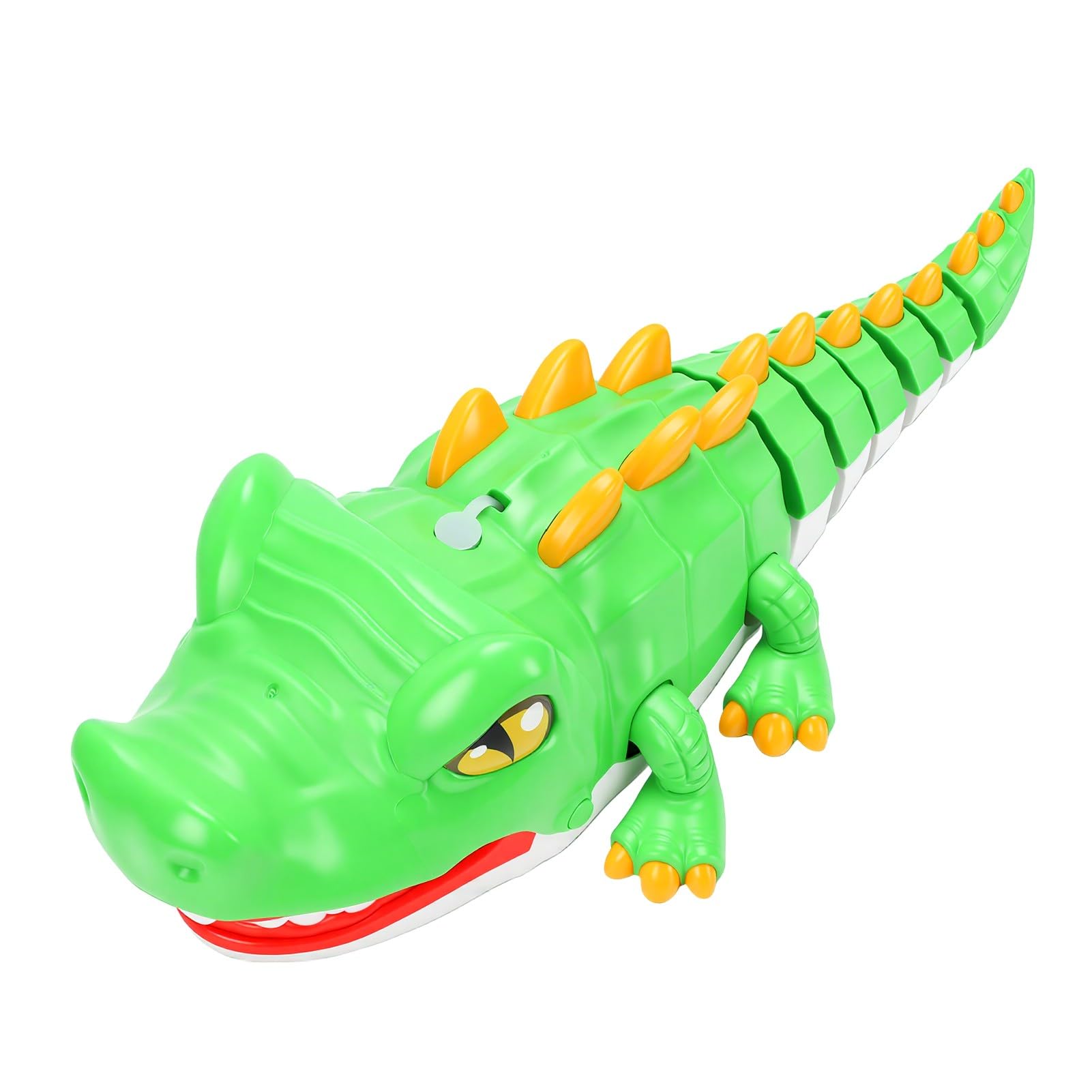Sxhlseller Juguete de Cocodrilo con Control Remoto para Niños con Spray y Efectos de Sonido, Juguete Electrónico Realista para Gatear, Cocodrilo RC de 2,4 GHz, Robot Interactivo con Movimientos