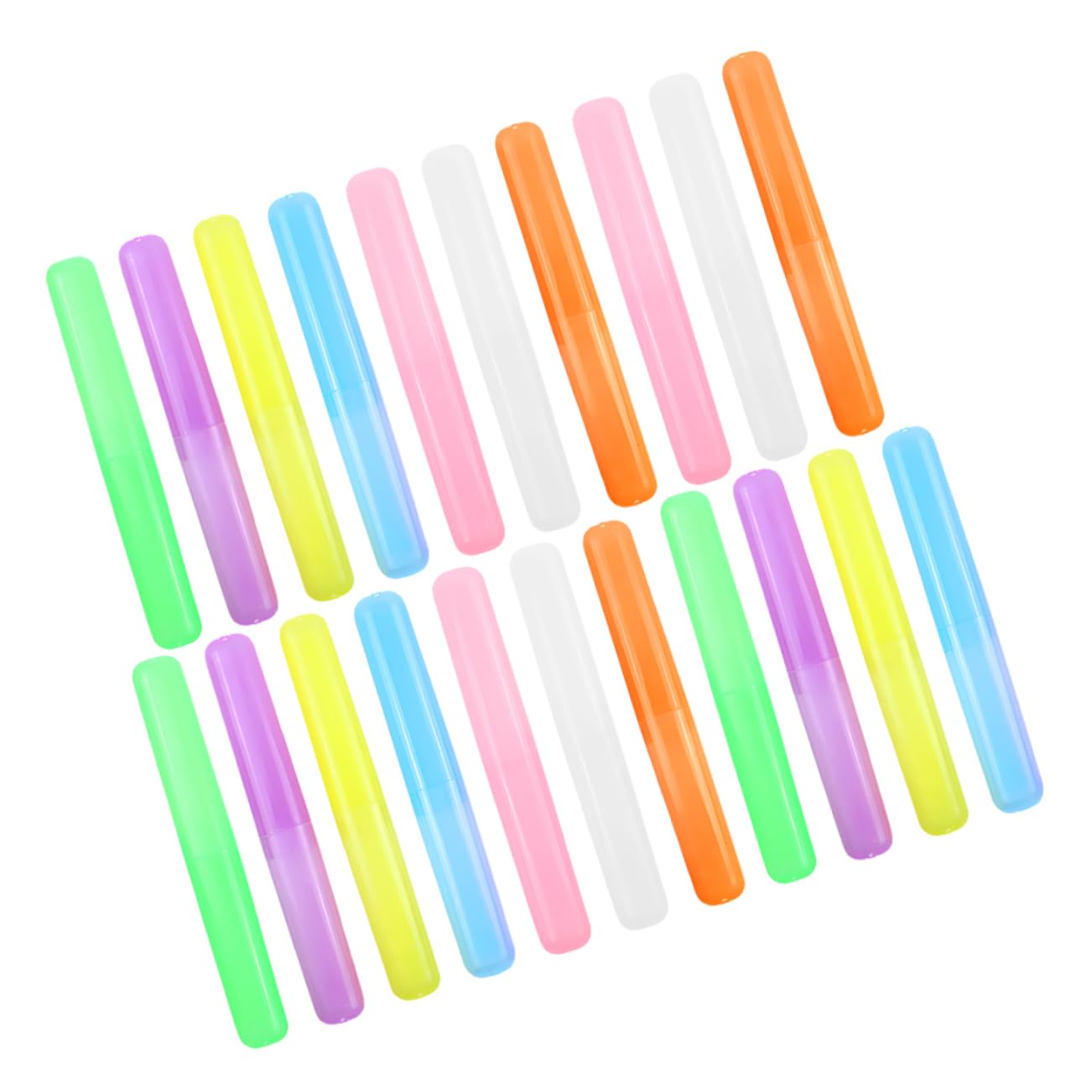 MAGICLULU 4 Set Custodia Per Spazzolino Color Caramello Portaspazzolini Custodia Da Viaggio Porta Spazzolini Coperture Per Spazzolini Da Denti Porta Dentifricio Pp 21 Pezzi * 4