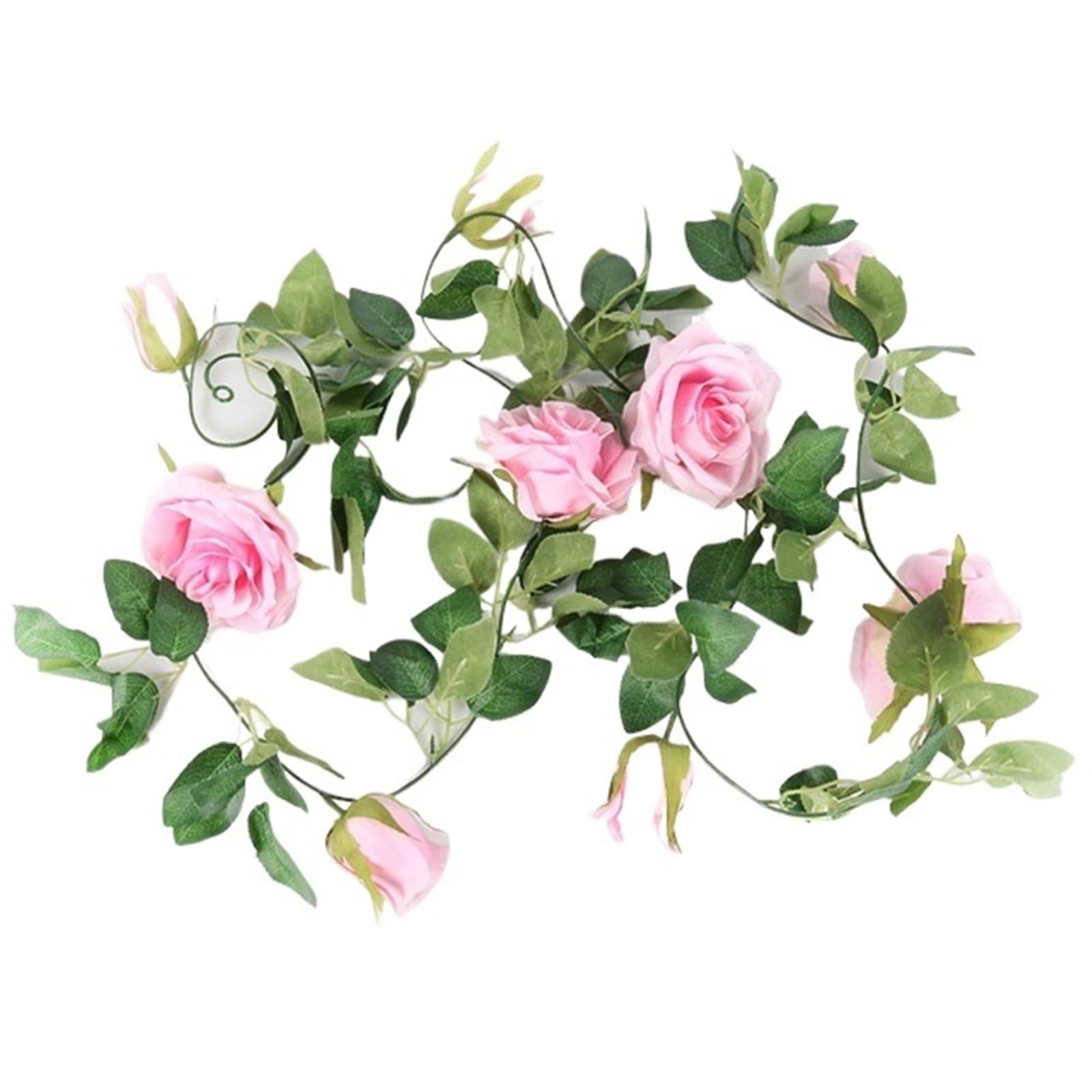LXLAEOANG Artificial Flowers 2m Wedding Decoration Table Artificial Rose Flower Vine Garland Fake Plant Foliage Hanging Rattan Decor Supplies