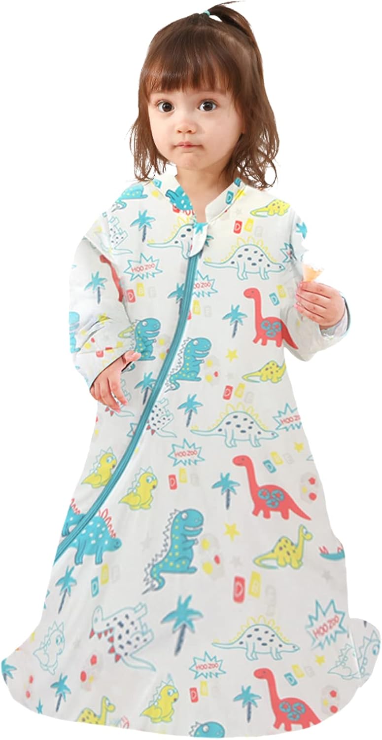 TURMIN Baby Sleeping Bag with long sleeve,3.5 TOG Toddler Sleep Bag