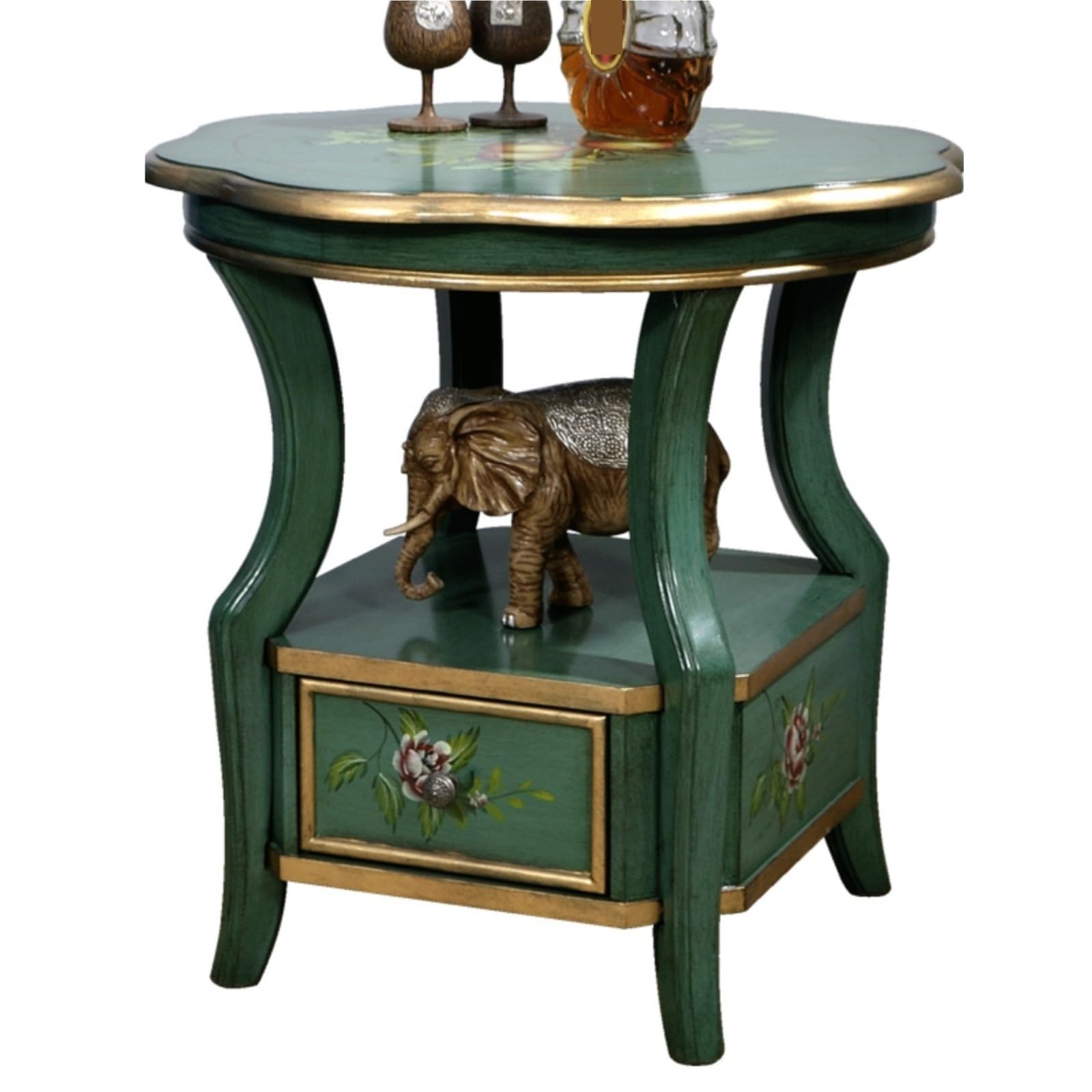 eexbz Sofa Corner Sofa Solid Wood Side Table Simple Living Room Small Coffee Table Telephone Table Small Flower Table Sofas for Living Room