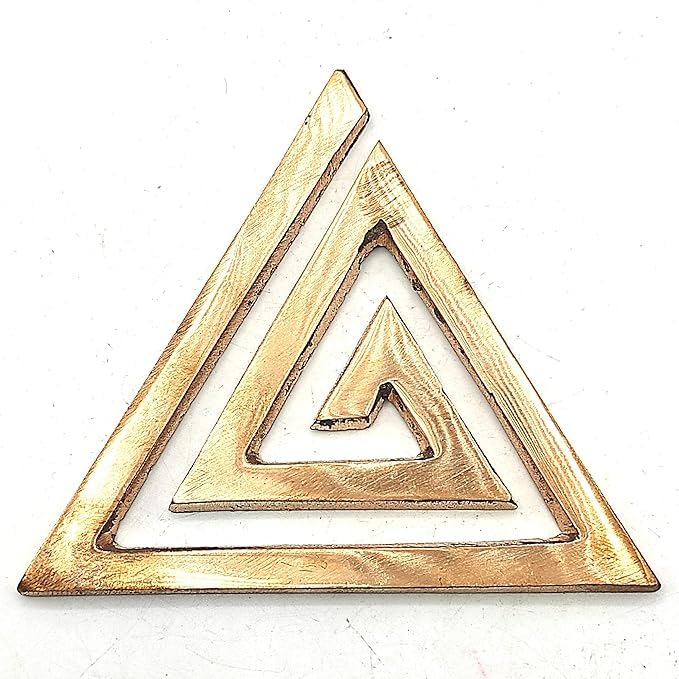Image of Pearl Nakshatra Vastu Copper Helix Set of 3 - South East Direction Remedy for Main Door, Bedroom, Toilet Vastu Dosh Nivaran | Pure Copper - 2.7 Inch
