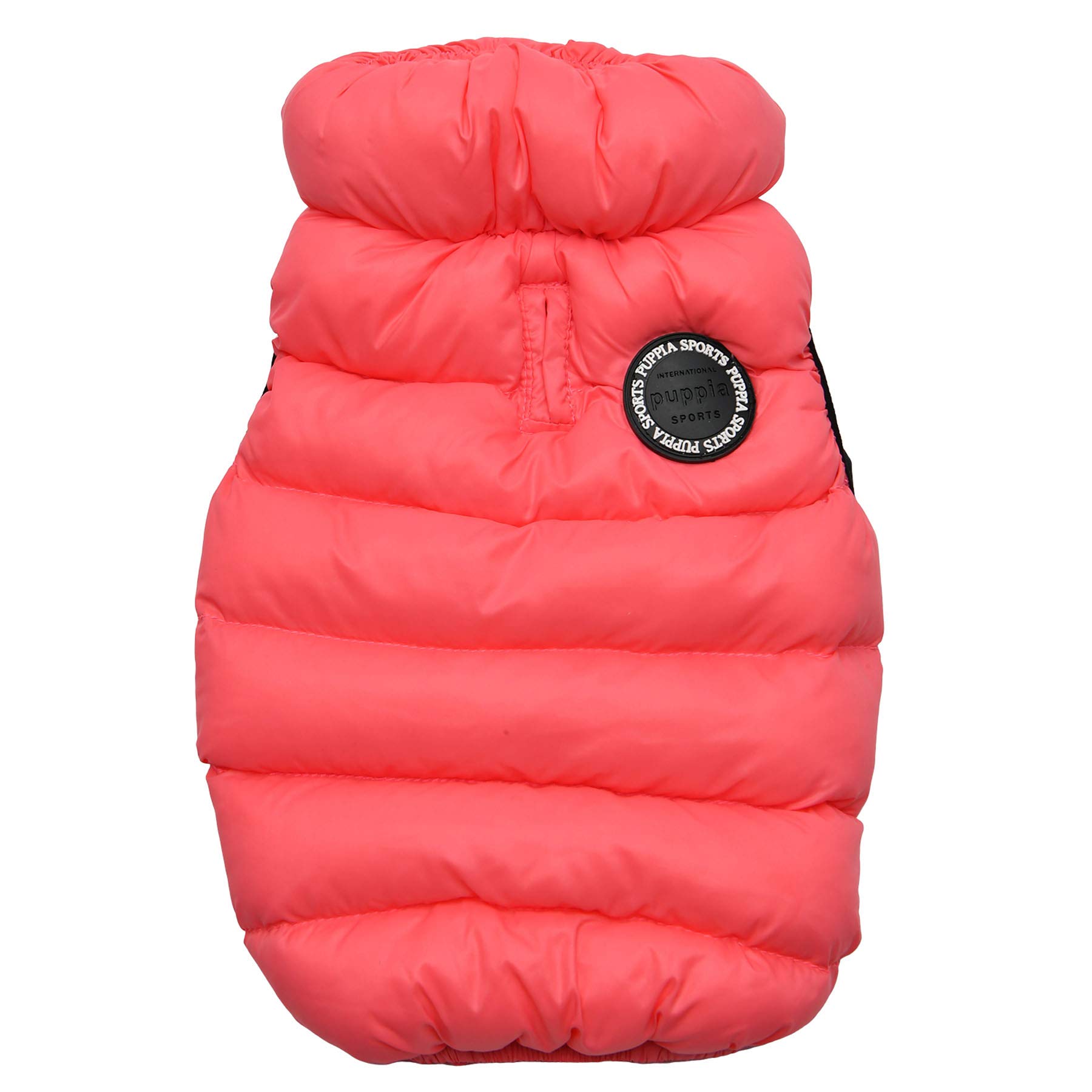 Puppia Abrigo de Invierno Ultraligero para Perro, Impermeable, cálido, para Clima frío, Cierre de Cremallera, para Perros pequeños y medianos, Rosa, Mediano