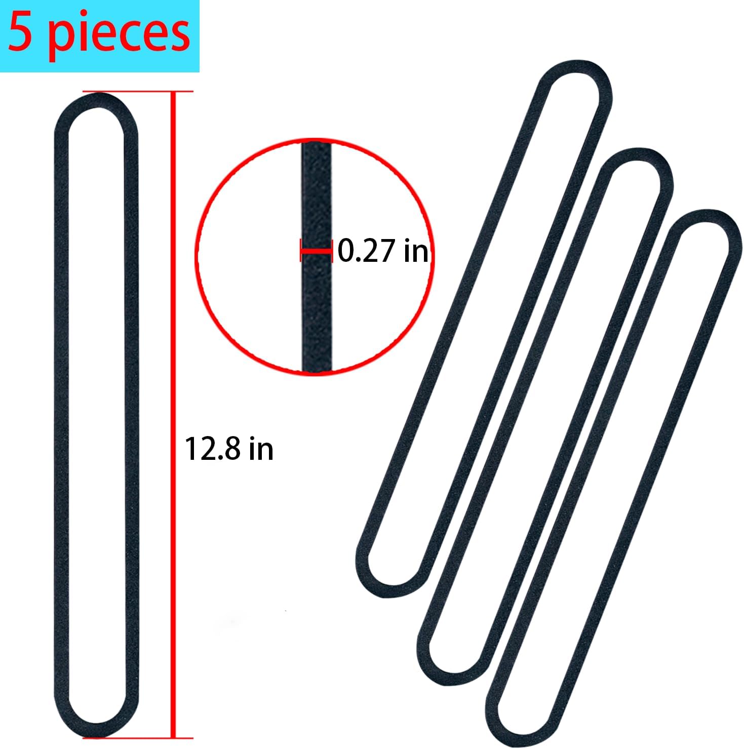 4 Pack Foam Replacement Gaskets compatible with Anova Culinary Precision Vacuum Sealer Pro,Replacement Gaskets for Anova Culinary Precision Vacuum Sealer Pro (12.8 * 1.56 * 0.35)