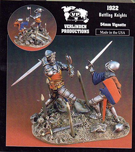 Verlinden VER1922 54mm Vignette - Battling Knights [Model Building KIT]