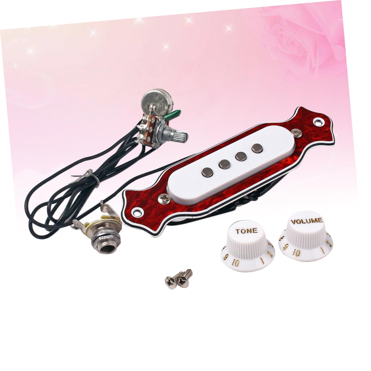 3pezzi Pickup Per Chitarra Acustica Corde Sostituzione Pickup Per Chitarra Box Costruito Metallo e Magneti Leggero e Resistente Compatibile Con Chitarre Acustiche