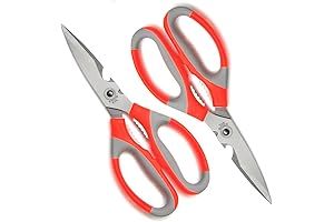 Hometeq 2 Pack - Heavy Duty Kitchen Scissors - Scissors Stainless Steel...