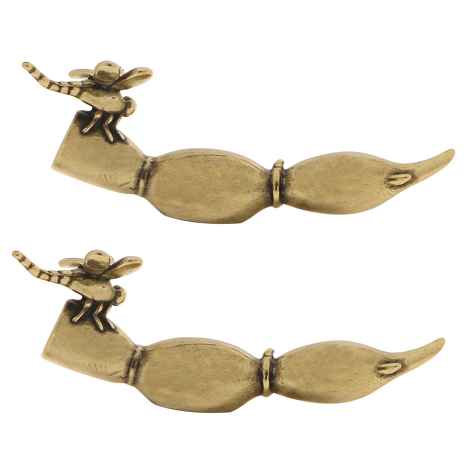 Zxfdsfdbnm Decorative Brass Desk Organizer with Dragonflies Lotuses Theme for Writing Tool Pen Rest for Study Room Bedroom Decoration Handwriting Pen Rest