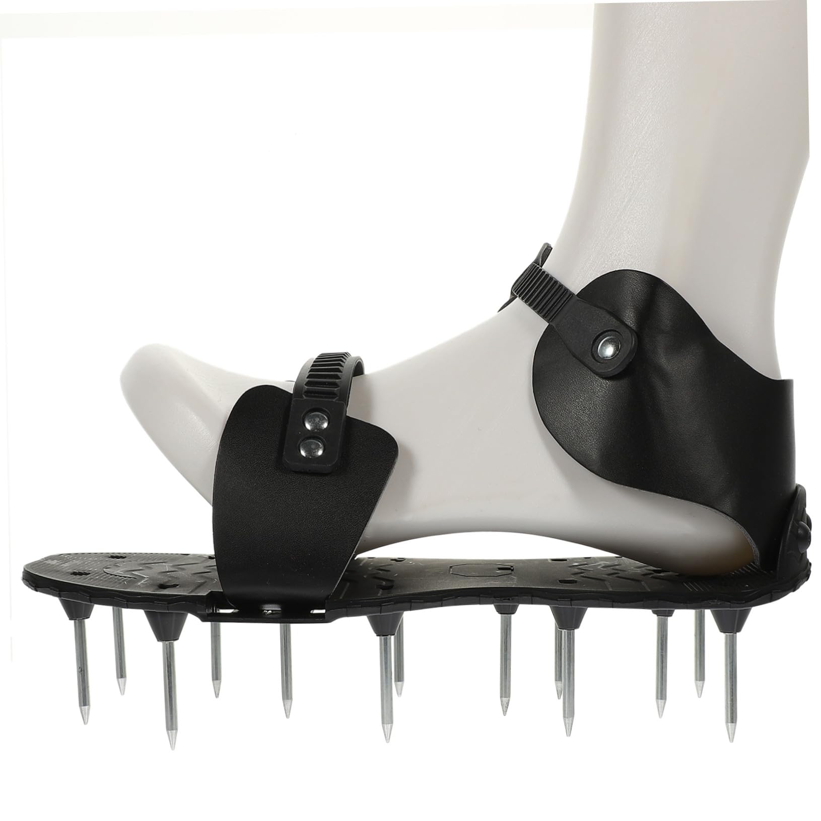 PartyKindom Chaussures 1 Paire Réglables en PU D'aération Noir, de Pelouse