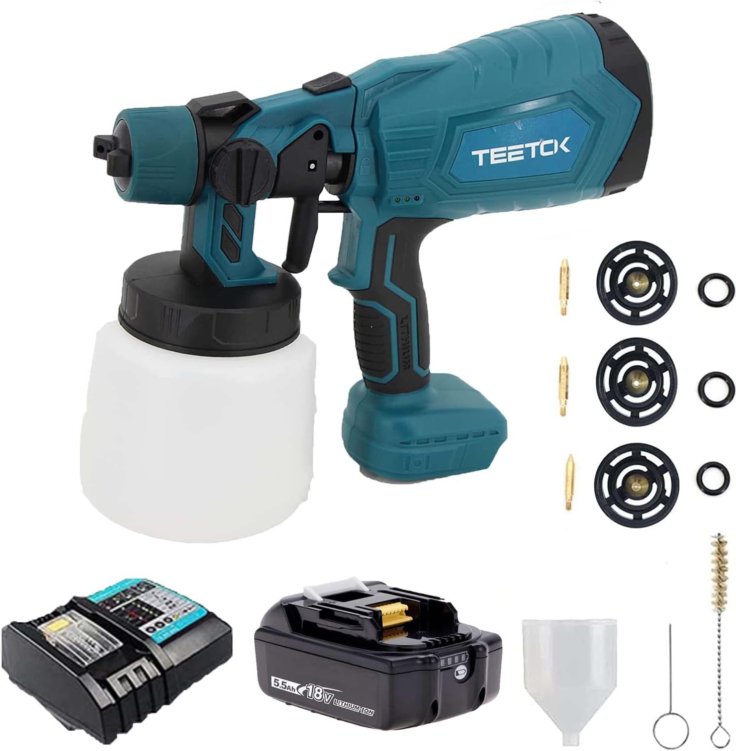 Akku Farbsprühsystem, kompatibel mit Makita 18V Akkus, Elektro