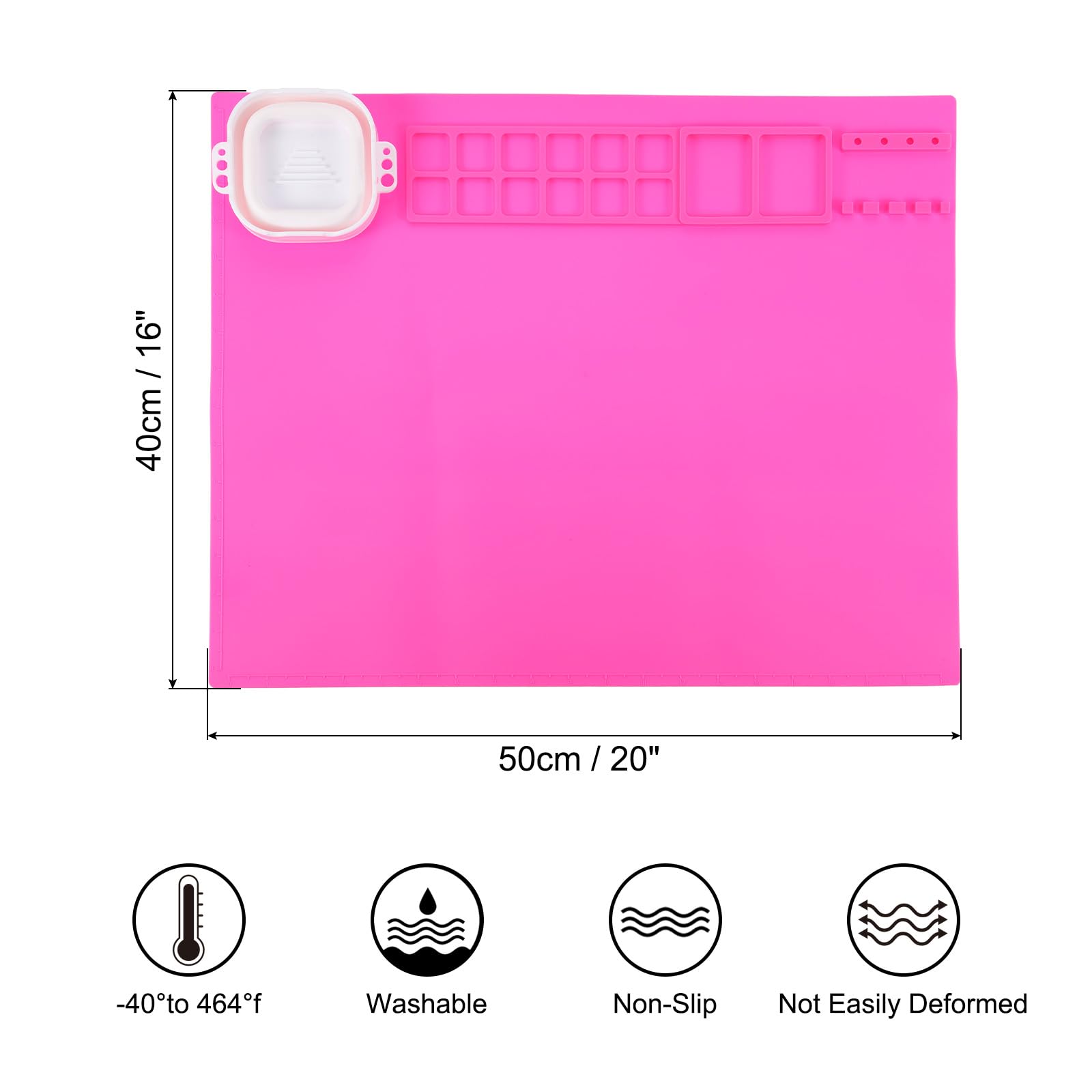 PATIKIL 20" x 16" Silicone Craft Mat - Image 2