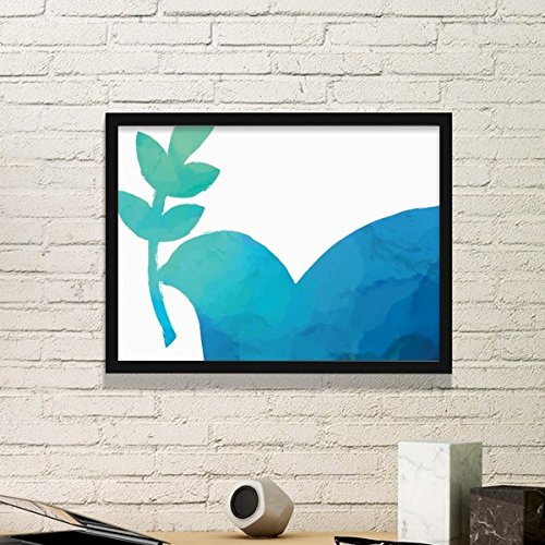 Cadre photo avec affiche olive de la paix noir petit format pour decoration murale - 2