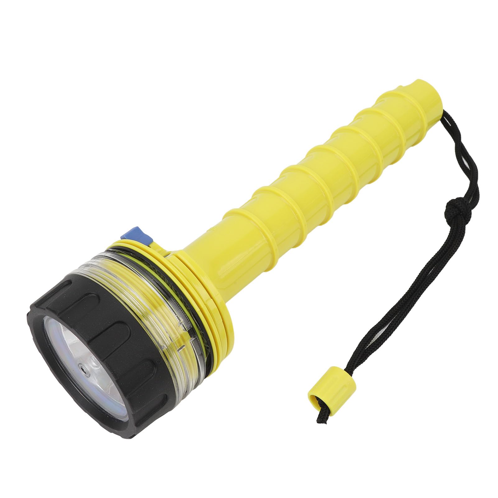 Torcia Subacquea Torcia Sommergibile a LED Ultra Luminosa Impermeabile per Immersioni in Campeggio Giallo