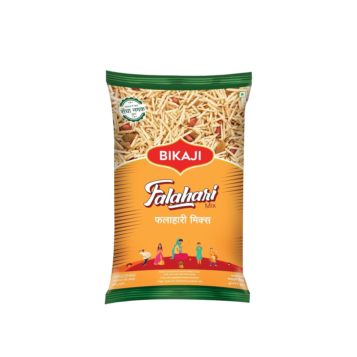 Bikaji Falahari Mix - Upvaas-Friendly | Authentic Indian Snack | Vrat mix | Fariyal | Potato Sticks, Peanuts & Raisins | Blend of Spices | Fasting Friendly | Sendha Namak | 200g Pack-image-44