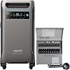 Anker SOLIX F3800 Estación de energía portátil y kit de transferencia, 3840Wh, 6000W | Batería LiFePO4 de 3,840Wh, salida de doble voltaje 120V/240V, generador solar de 6,000W para hogar, vehículos recreativos y uso de emergencia 1