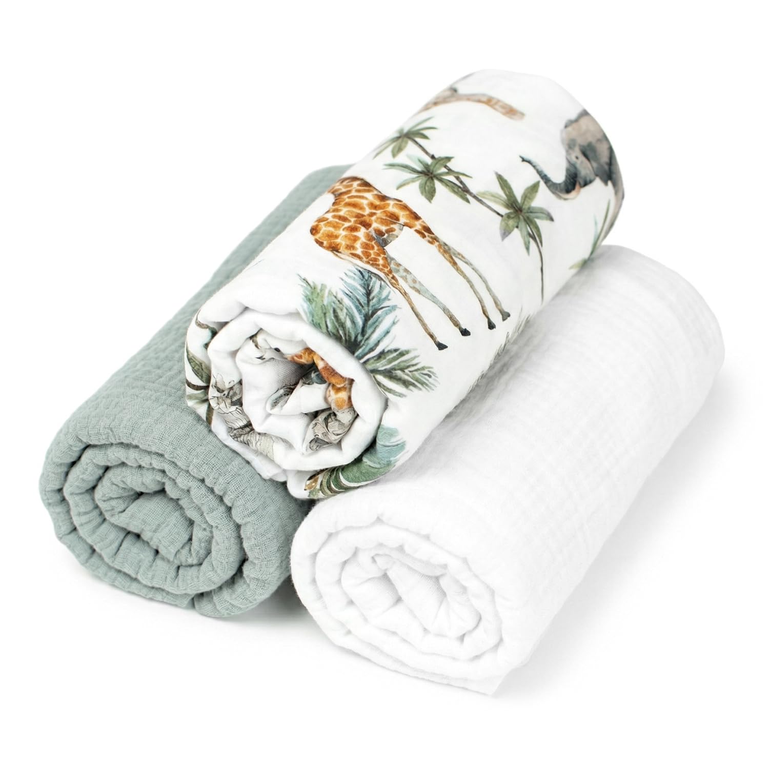 Drap housse couffin coton Safari SEVIRA KIDS 70x30 cm lot de 3