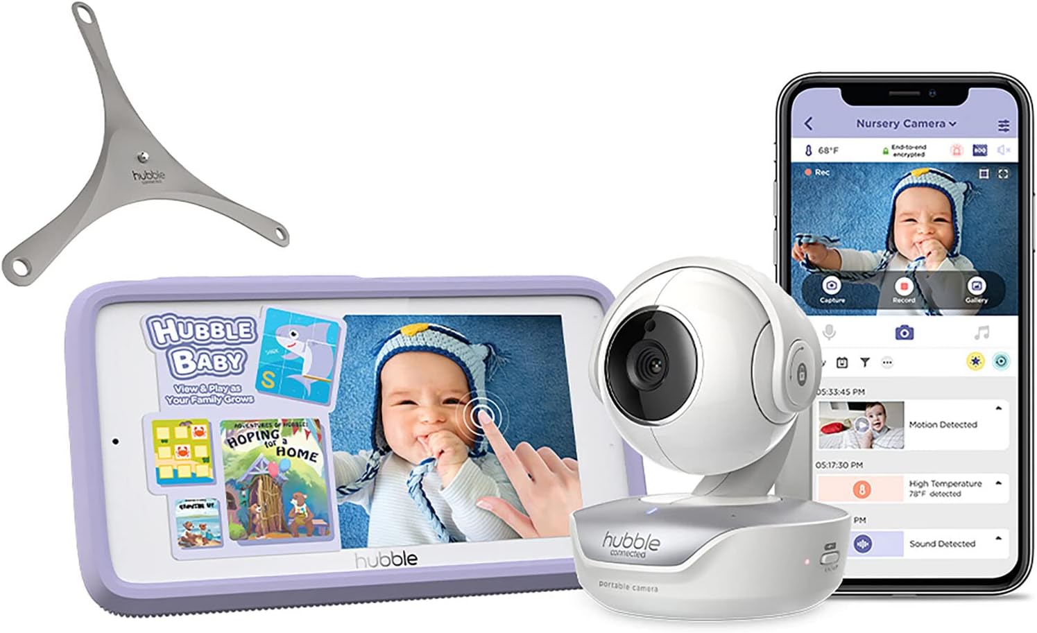 Hubble Connected Nursery Pal Deluxe Smart Connected, Wireless, WiFi