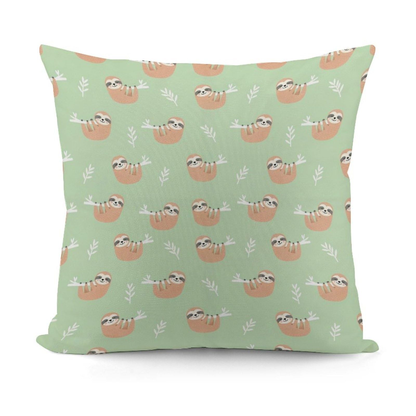 Smazdfxx Picture(258) Softffy Sloth Pattern Cushion Covers Throw Pillow Cover Modern Home Decor For Sofa Bedroom Pillow Shell