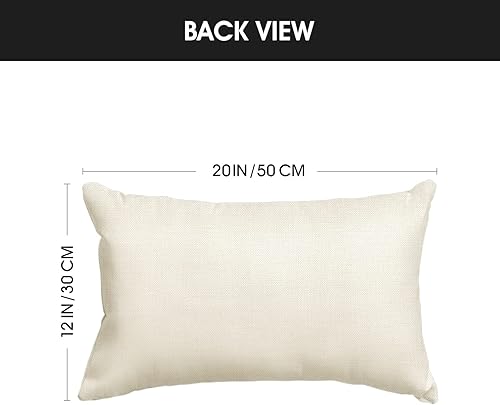 Miniatura 6 de AVOIN colorlife Let it Snow Snowman - Funda de almohada azul de Navidad, 12 x 20 pulgadas, decoración de sofá