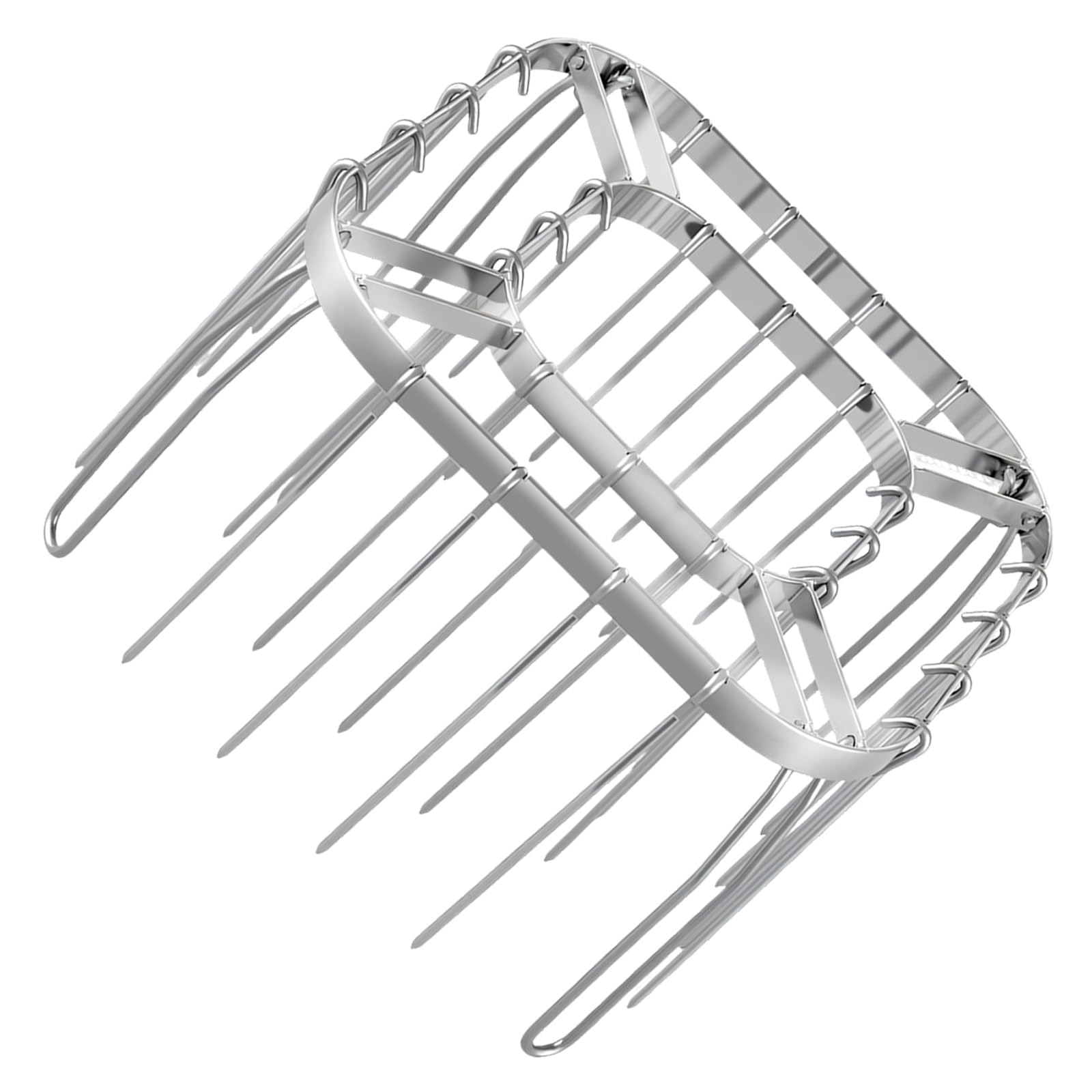 ZEPFJHE 304 Nonrust Steel Air Fryers Skewer Rack with 28 Kebabs Needle Cooking for Home Kitchens and Outdoor BBQ Air Cooker Kebab Set