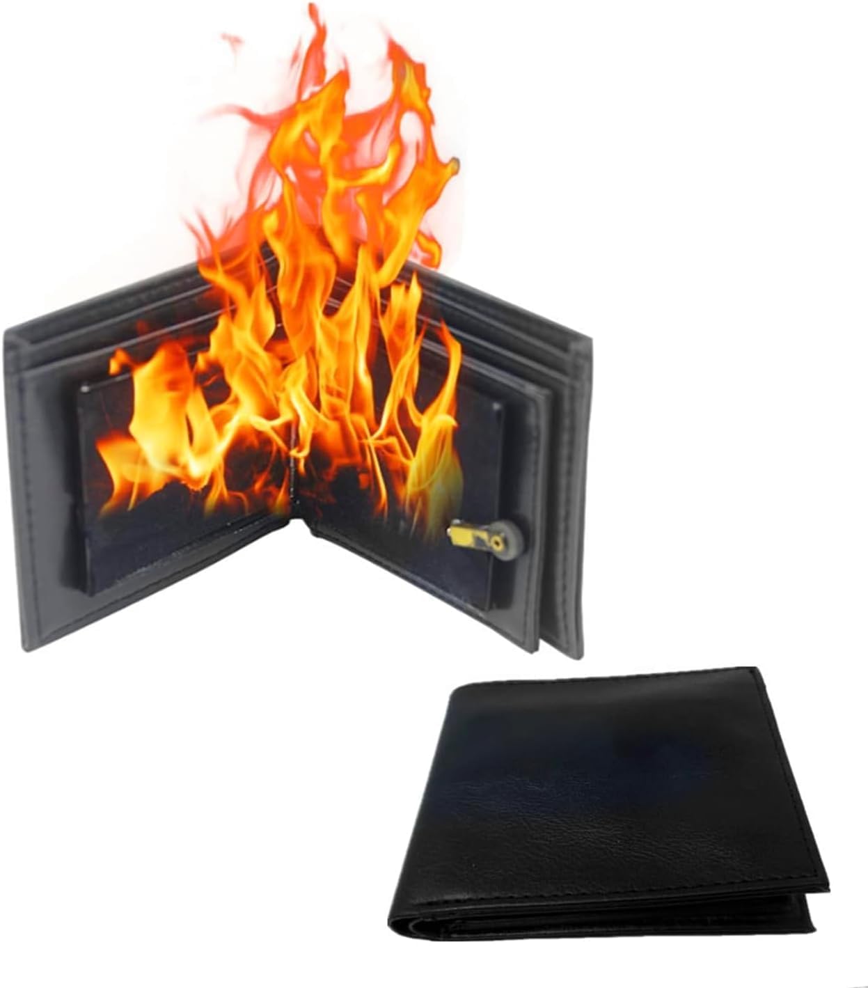Fire Wallet, Fire Wallets Magic Trick, That Lights On Fire, Leather, Novelty Tool For Magician