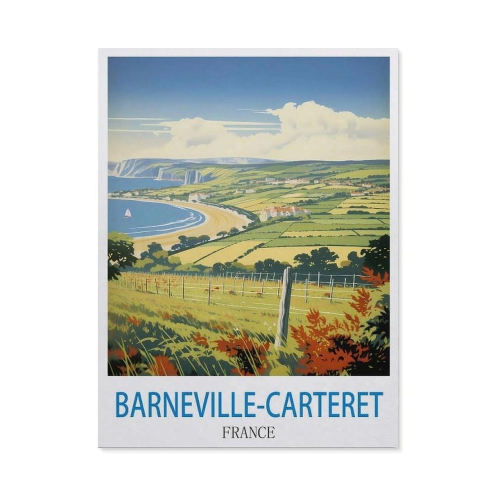 BEAYODKP 5D DIY Diamond Painting，Barneville Carteret France