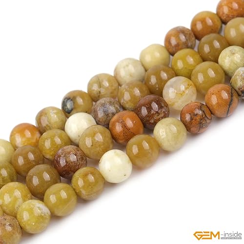 Miniatura 754 de GEM-Inside - Cuentas sueltas de piedra de lava negra natural de 0.315 in para hacer joyas, 15 pulgadas Cordierita de grado A