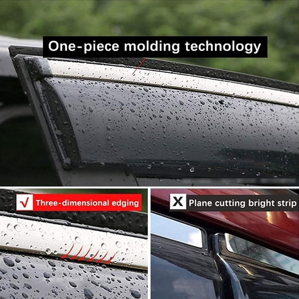 4pcs Car Front Rear Wind Deflectors for Be-nz B-Klasse 2013-2019 Side Door Windows Wind Rain Deflectors Smoke Guard Shade Wind Shield Accessories