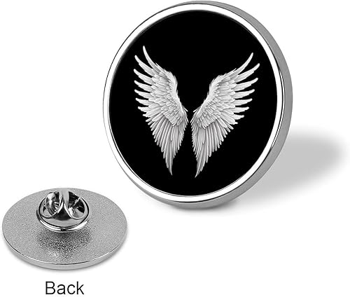 Miniatura 3 de Angel Wings Round Badge Personalized Button Brooch Lapel Pins Fashion Clothing Bag Hat Accessories for Women Men