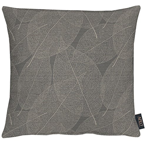 APELT 3002 40X40 89 Kissenhülle, Polyester, Anthrazit/Silber