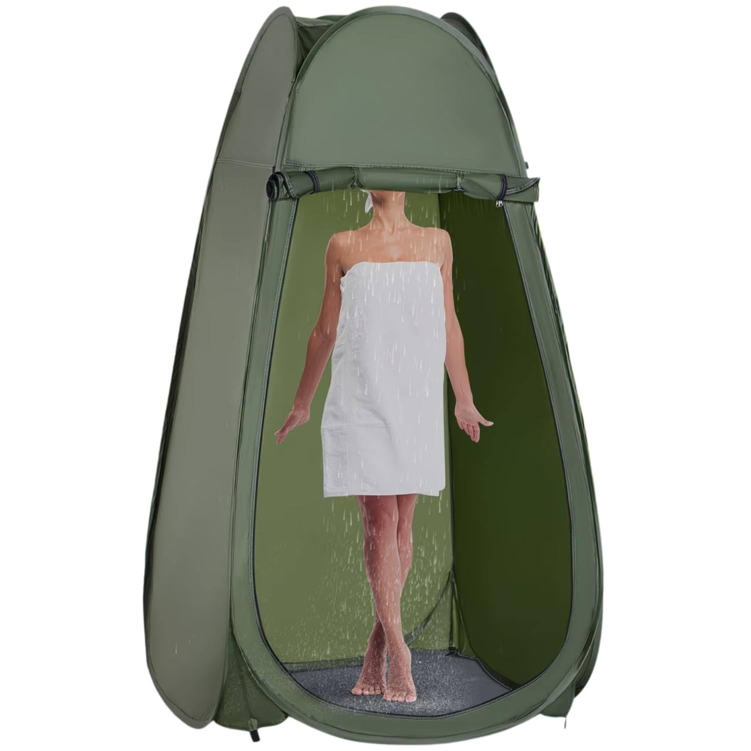 Foldable Camping Toilet Privacy Tent Portable Pop-Up Shower Tent for Beach Changing Room, Instant Outdoor Privacy Shelter for Camping Hiking Fishing Travel Campsite Activities-image-43