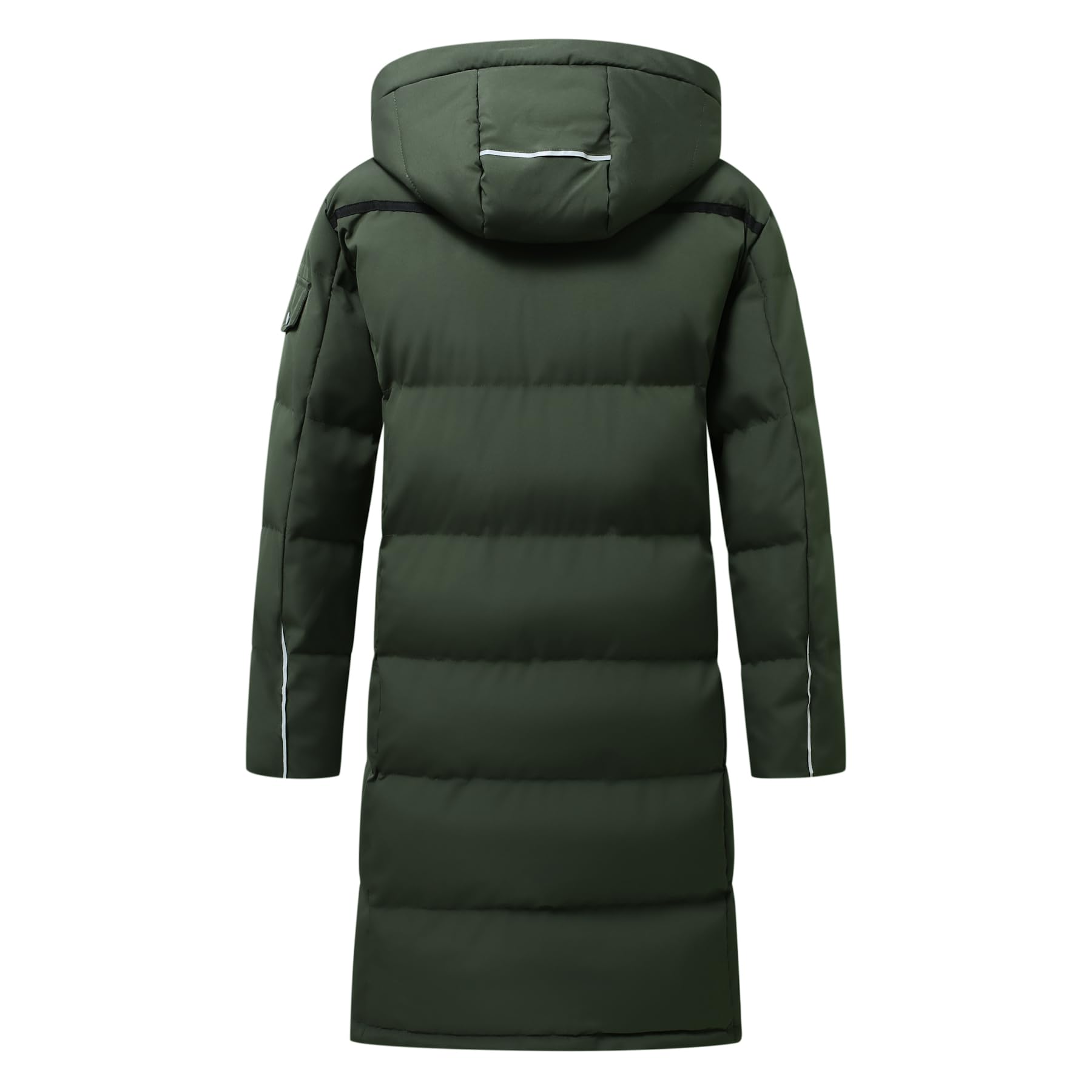 Allthemen Piumino da Uomo Giacca Invernale Lunga Trapuntata con Cappuccio Parka Caldo Cappotto a Vento di Grandi Dimensioni