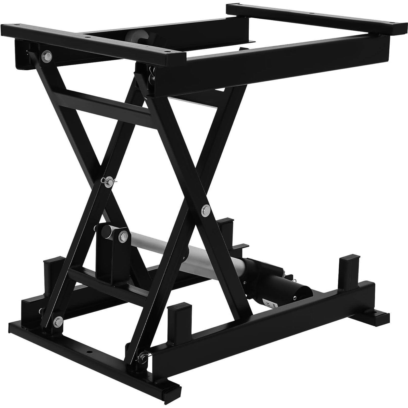 Plataforma Elevadora Eléctrica De Tijera Con Altura Ajustable De 19,5-68 Cm (7,7-26,8 Pulgadas), Capacidad De Carga De 200 Kg (2000 N/440 Lb), Mesa Elevadora De Mesa De Centro, Plataforma De Trabajo