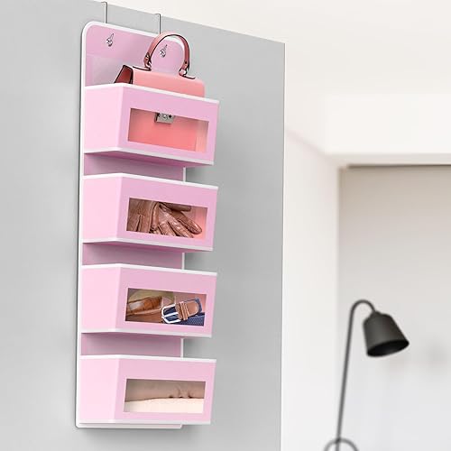 Miniatura 6 de Simple Houseware - Organizador para poner en puerta con ventana transparente y 4 bolsillos para niños