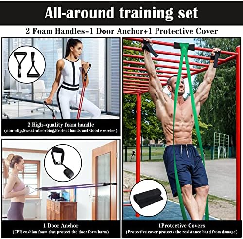Arfmaget Resistance Bands,Pull Up Assistance Bands,loop resistance bands for Long Exercise Strength Training,Yoga Pilates,Pull up,Stretching,Fitness,Home Gym Equipment for Men and Women