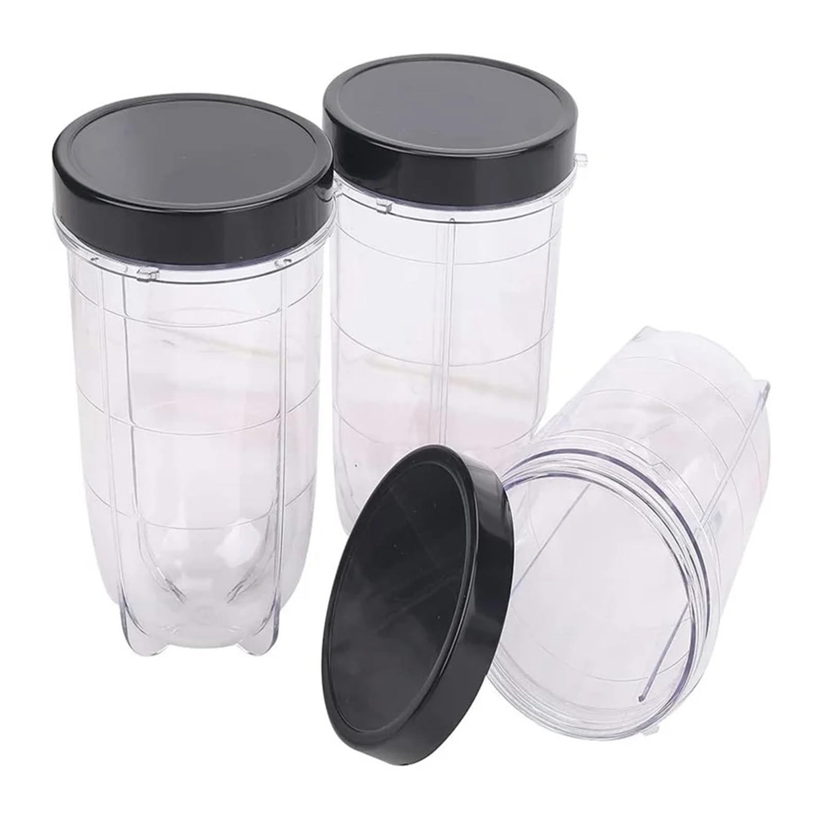 Paquete De 3 Vasos De Licuadora Con Tapas, Compatibles Con Magic Bullet, 250w MB1001, Exprimidor, Mezclador, Jarra De Licuadora, Piezas De Repuesto, 16oz