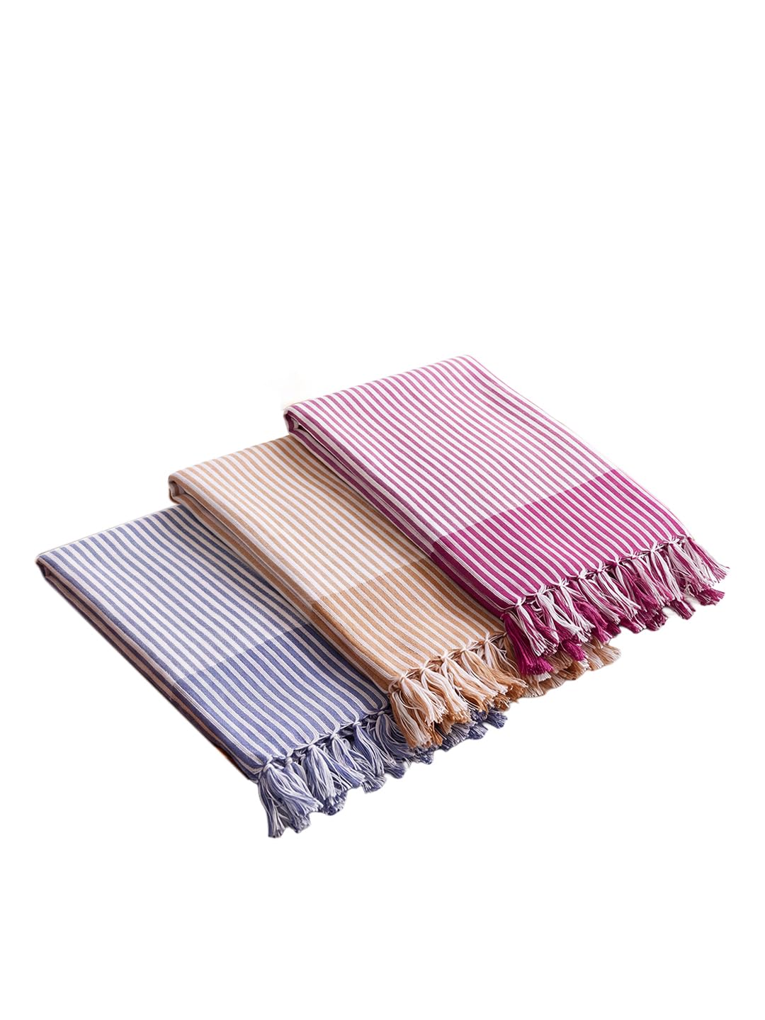 RAMRAJ Cotton Bath Towels - Multicolor Checked -1 RAMRAJ Cotton Bath Towels - Multicolor Checked -1