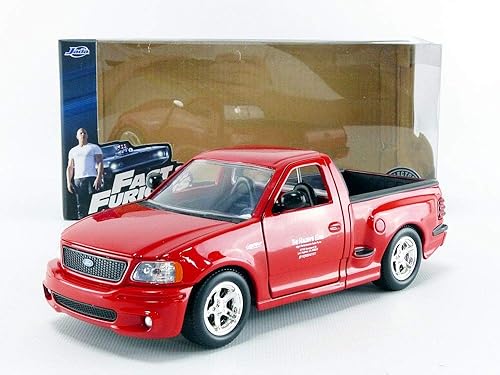 Miniatura 8 de Jada Juguetes Fast & Furious 1:24 Brian's Ford F-150 SVT Lightning Die-cast Car, juguetes para niños y adultos, rojo (99574)