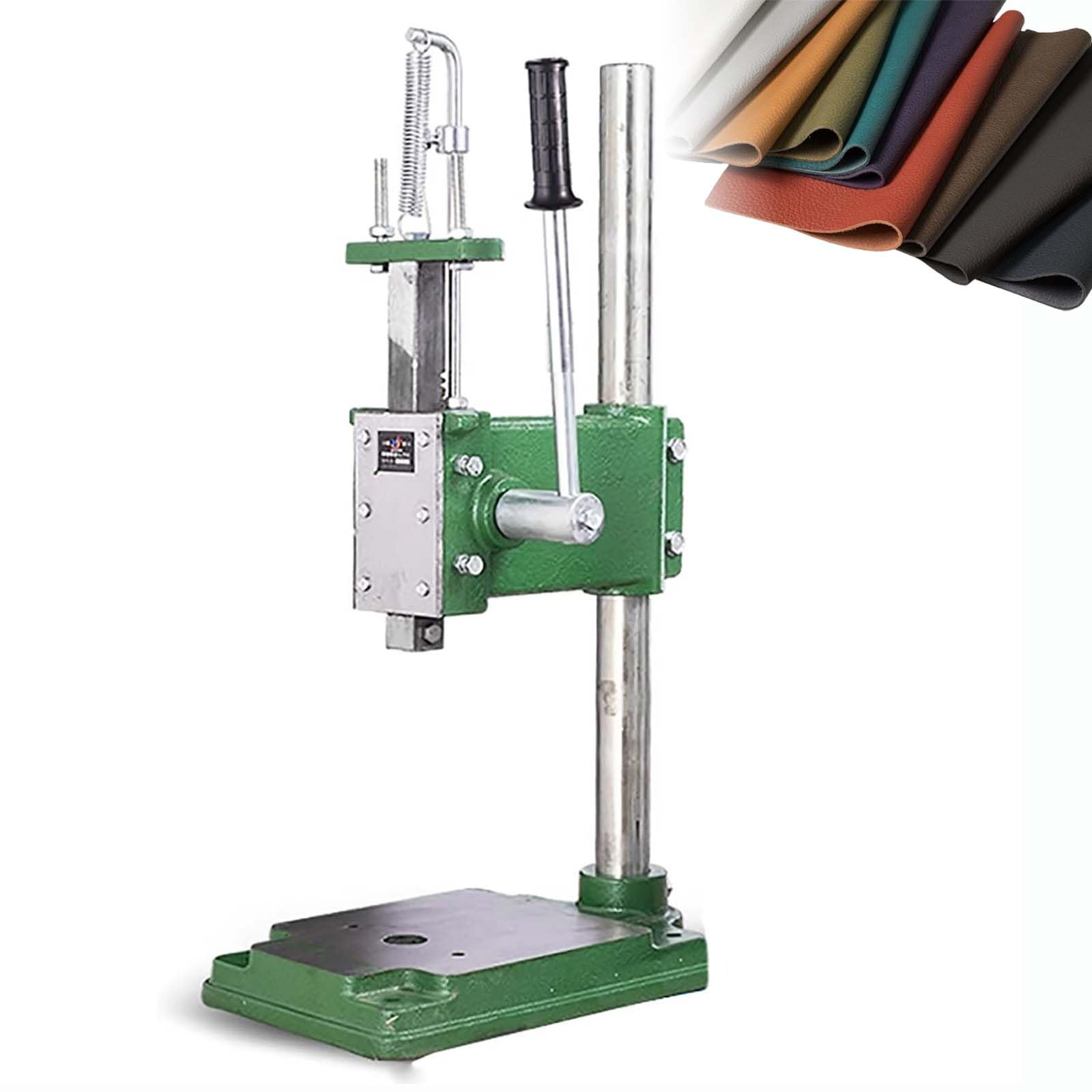 XNXYSMKJ Manual Arbor Press,15.7 Inch Maximum Height Benchtop Stamping Press for Leather Craft Hole Punching,Copper Stamping and Stitching Presses,for Jewelry (Square Head 160kg)