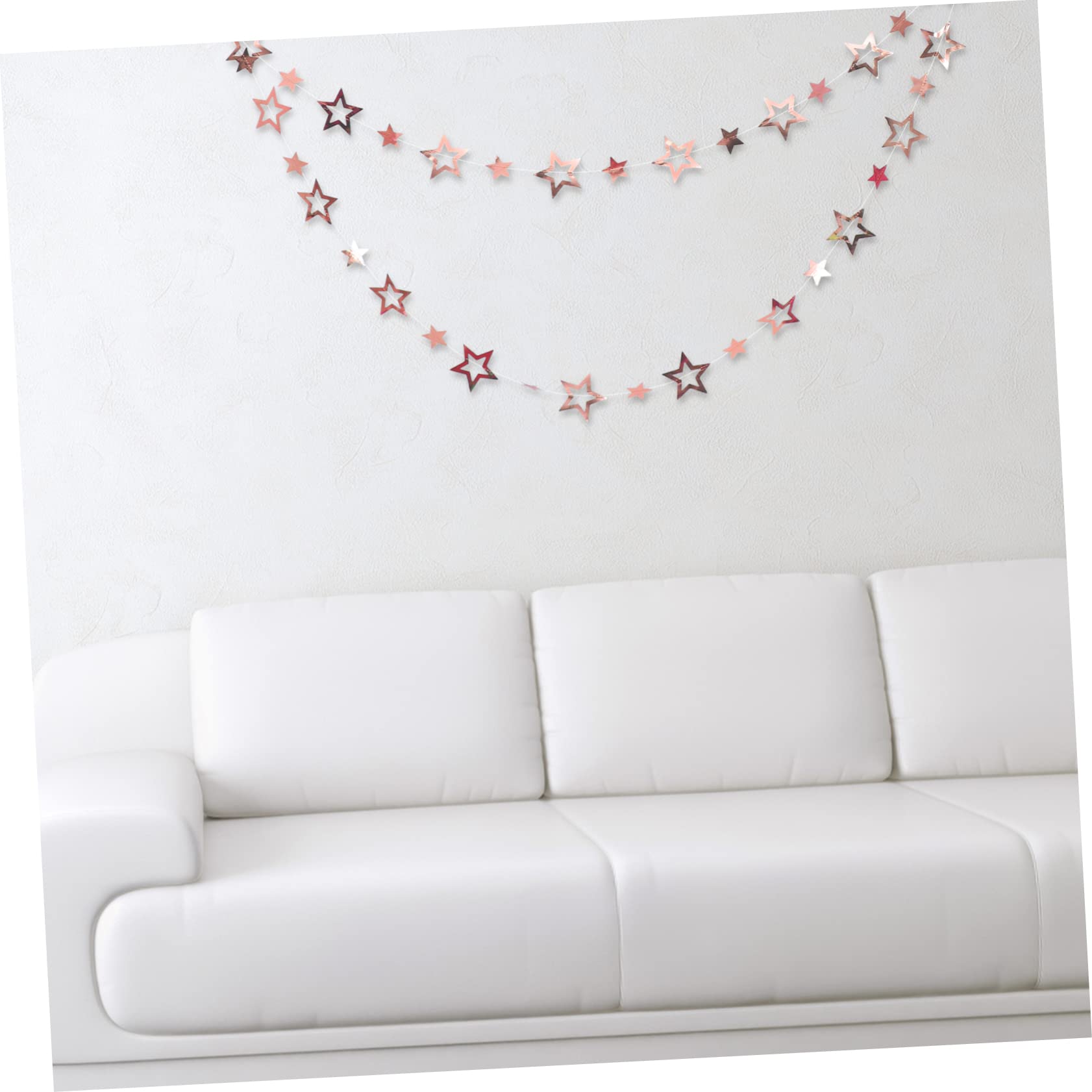 Abaodam 15 Piezas Tira De La Guirnalda De Boda Decoración De Estrellas Adornos De Metal Pancarta Colgante Decoración De Natividad Banderines Brillantes Pancartas De Estrellas